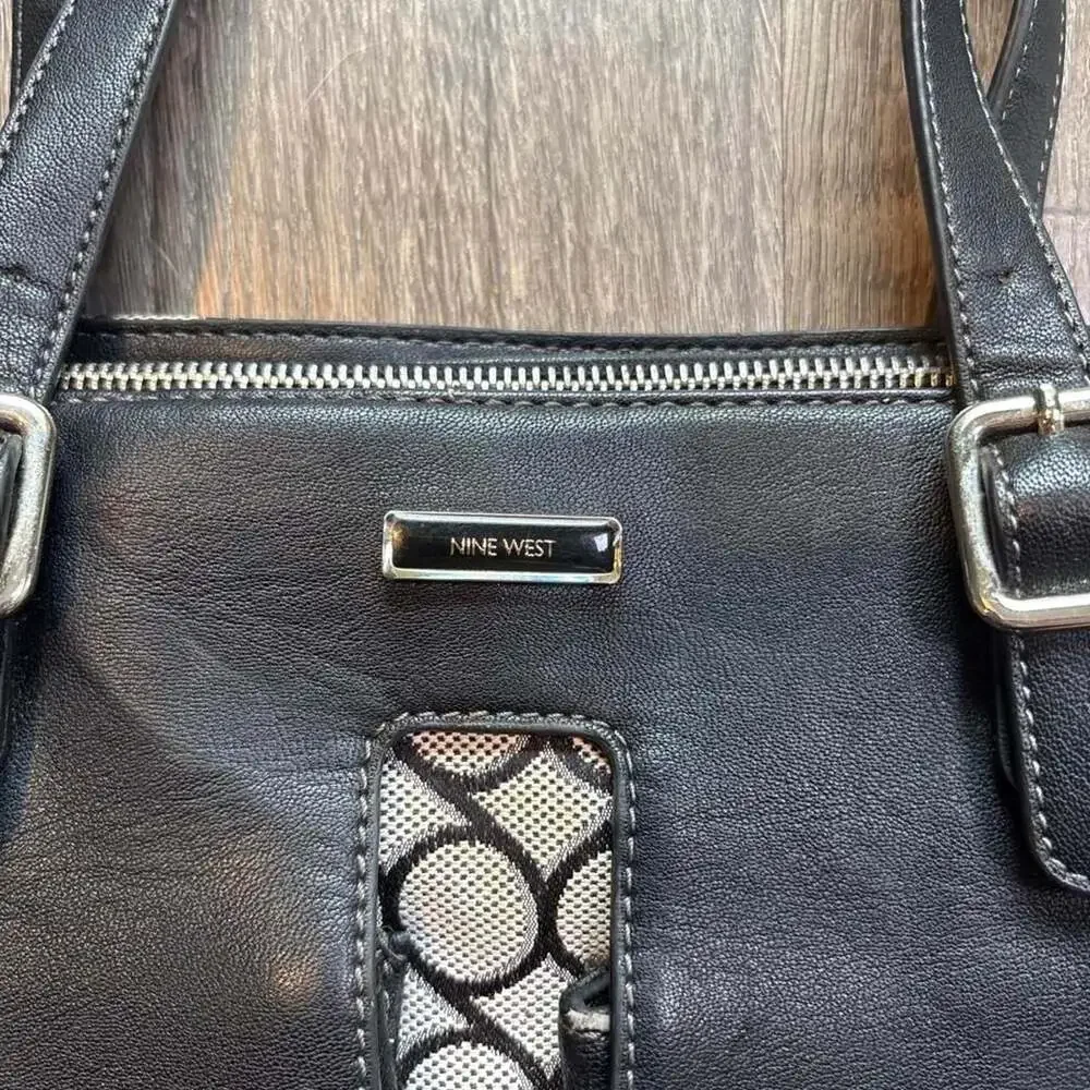 Nine West Y2K Geometric Print Shoulder Bag